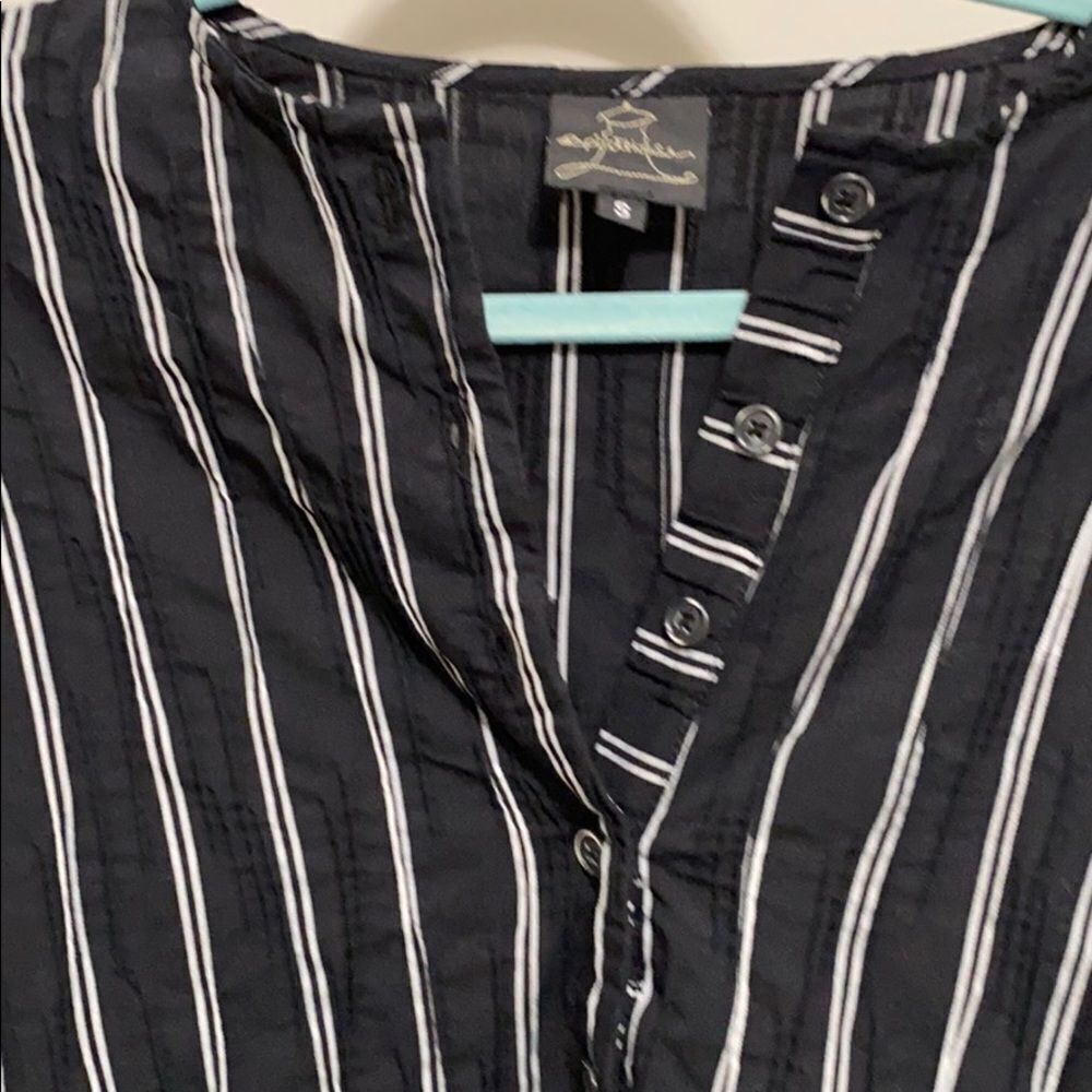 Spirit House‎ Striped Lagenlook Tunic Dress Black S - Picture 9 of 14
